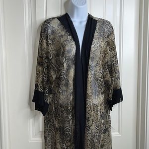 Lavish Animal Print Swimsuit Cover Size Large